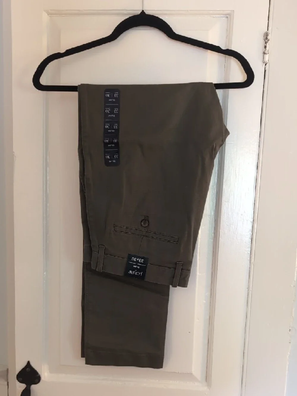 J. Crew Slim Chinos in Olive